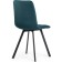 Stool on a metal frame chilli metal/velor, black/green 43.5x50x87.5 cm
