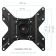 ARM Media LCD-205 Black 14 "-42" Max.25kg Wall Turn and NAC 107046