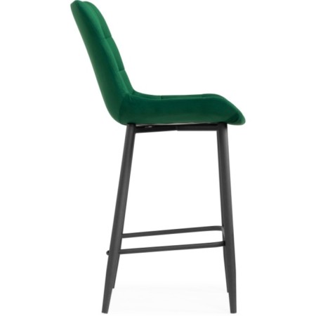Chair Barry Alst Metal/velor, Black/Green 50x58x99 cm-2