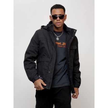 Sports male jacket, size 50, black color-9