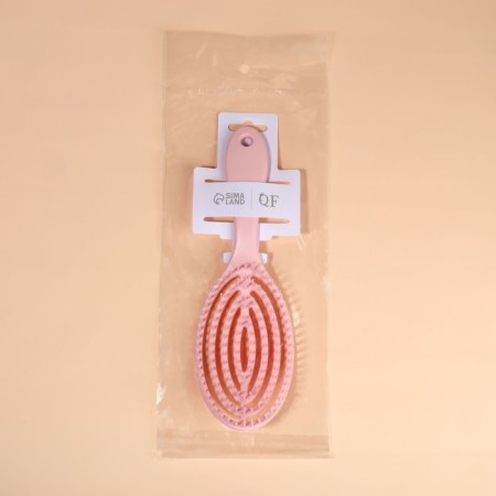 The comb is massage, for drying hair, 7.5 × 23.5 cm, pink color-4