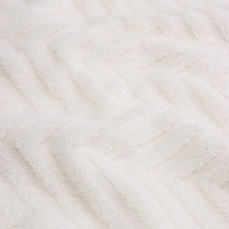 Trush Trick SL Home: Geometry "Blanc de Blanc" 67x140 cm, 83% cotton, 17% linen, 500 g/m2 1024309-3