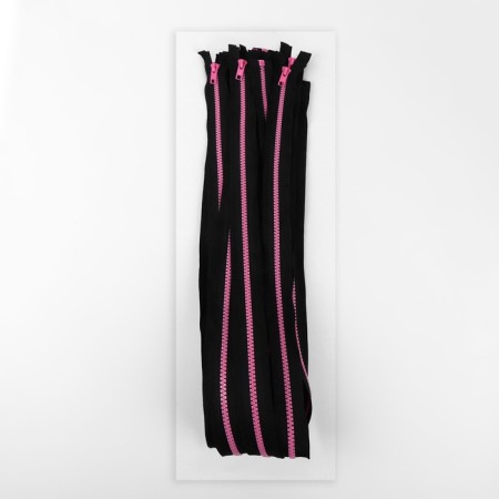 Lightning "Tractor", No. 5, detachable, castle machine, 90 cm, black/pink color-2