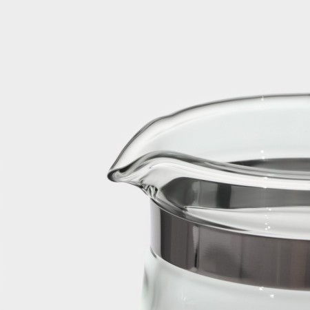 Glass teapot Magistro “Mexico City”, 350 ml, with metal sieve, plastic flask-2