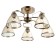 Cauline "Donna" 5he27 40W gold 56x56x22 cm Bayerlux