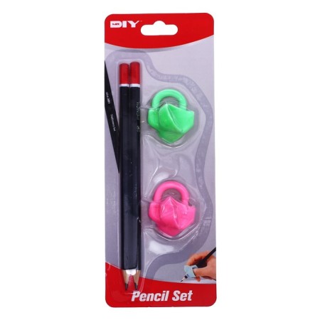 Cleaning Set, 2 chernographic pencils, 2 nozzles-trainer for correcting writing techniques, mix-3
