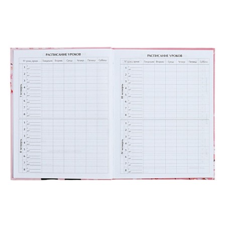 Universal diary for grades 1-11 anime. Tender girl, solid cover, glossy lamination, 40 sheets-5