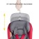 Car Seaiser Car Seedek 0+/1/2/3 (0-36 kg), ISOFIX fastening, red-gray color
