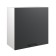 Hinged cabinet 600 Simple, 600x300x600, anthracite/white