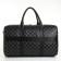 Road bag with a zipper, a suitcase holder, a long belt, black color