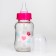 A bottle for feeding glass "Bunny Polly", a classic throat, medium stream, 150 ml., From 3 months.
