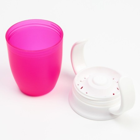 Drunker - children's training “360”, 240 ml., With handles, pink color-2