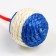 Syzalem-beam ball with feathers, 4.5 cm, blue