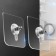 A transparent -based holder, wall -mounted, 5.7 × 5.7 cm, 10 pcs
