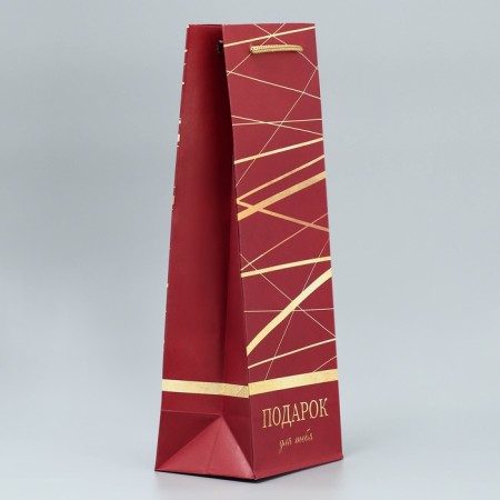 Gift package for a bottle, packaging, “Gift for you”, 36 x 13 x 10 cm-5