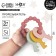 Silicone teether "keys", pink color, mum & baby