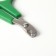 Coger scissors with an emphasis for a finger, a hole of 6 mm, green with white