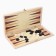 Labart backgammon, wooden board 34 x 34 cm, with a field for playing checkers