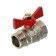 Ball ball Valtec compact, internal/outer thread 1/2 ", butterfly