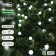 Garland “thread” 4.5 m with nozzles “balls”, IP44, dark thread, 30 LED, white glow, 2 modes, solar battery