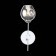 Wall lamp ST LUCE. SL1500.101.01. Fovia. 1x40 W, E14, 12x37 cm, color chromium