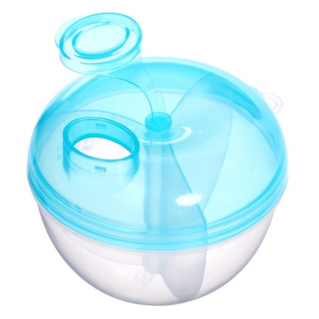 A container for a mixture with a dispenser, blue-2