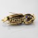 Owl brooch, color in black gold