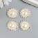 Decor for creativity Metal "Pearl in lace" set of 4 pcs 1.8x1.8x0.5 cm
