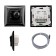 The mechanical thermostat RX-308B is black (compatible with the Legrand series Valena) Rexant