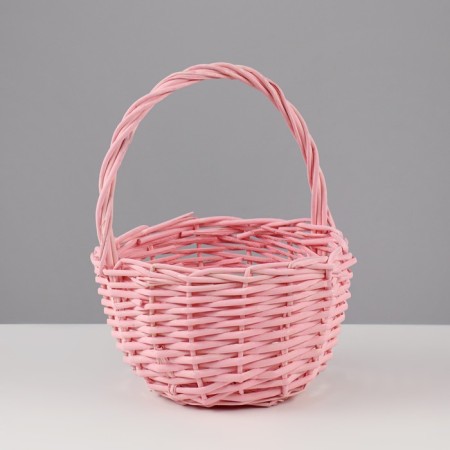 A set of wicker baskets, willow, 24x13/26 cm, 18x11/23 cm, 2 pcs, pink-2