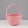 A set of wicker baskets, willow, 24x13/26 cm, 18x11/23 cm, 2 pcs, pink