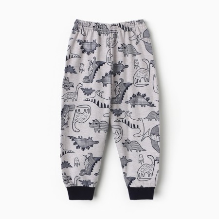 Pajamas for a boy, color gray melange, height 110 cm-9