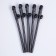 Tubes "Bacheloretteun", plastic, black, 5 pieces