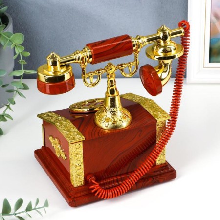 Casket Plastic Mechanical Mechanical "Retrotelephone" 13x14.5x21 cm-1