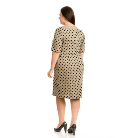 Women's dress, size 54, brown color-2