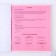 An objective note 48 sheets, A5, pink series, from reference. mat. "September 1: Physics", cover coated cardboard 230 gr., Inner unit in a cage 80 gr., Beliac 96%