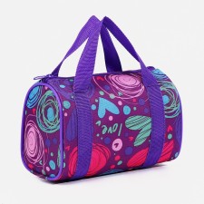Bag's bag with lightning, purple color