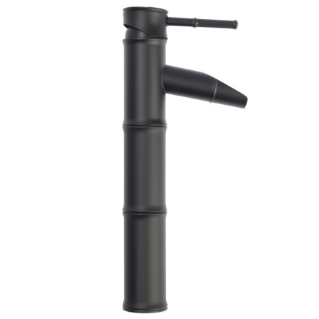 Zein Bamboo shell mixer, waterfall, without eyeliner, brass, black color-7
