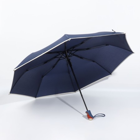 Semi -automatic umbrella "monoton", Eponge, 3 additions, 8 spokes, r = 50 cm, color mix-2