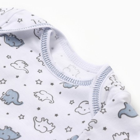 Children's T -shirt, white color/elephants, height 74-1
