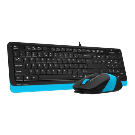 Keyboard set and A4Tech FSHA F1010, wired, membrane, 1600 dpi, USB, black 91662-1