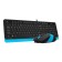 Keyboard set and A4Tech FSHA F1010, wired, membrane, 1600 dpi, USB, black 91662