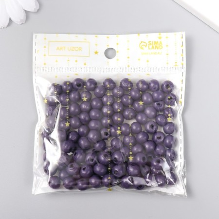 Beads for creativity tree "Blue. Concord" d-0.8 cm, set of 20 g-2