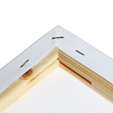 Canvas on a subframe of 1.6x60x60 cm, cotton 100%, acrylic soil, medium -grained, 380g/m²-4