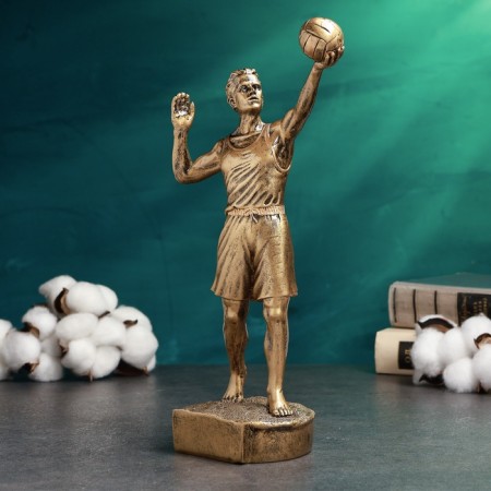 Stele "male volleyball" 14x9x29cm-1