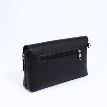 Bag-clate on magnet, long belt, black color-2
