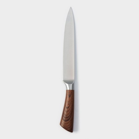 Kitchen knife - chef of the Forest shade, blade 20 cm, brown color