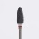 Ceramic milling cutter for “corn manicure”, fine cut, 6 × 15 mm, in a plastic case, black color is black