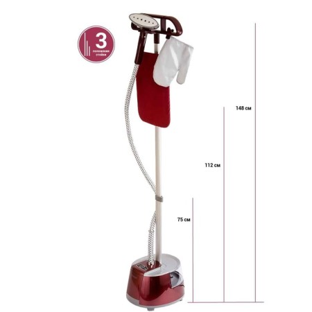 Pioneer SS201, 2000W, 2.1 l, 8 modes, lingonberry color-4