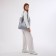 Women's bag with lightning, silver color